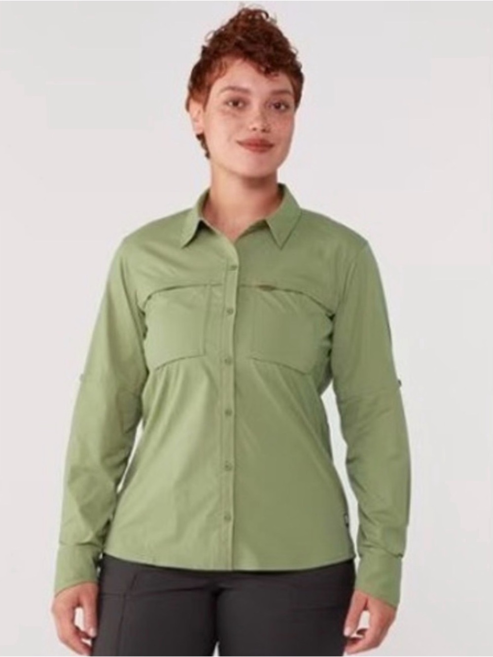 NWT! REI Co-op Sahara Womens Green Hiking Outdoors Camping Longsleeve Size Small